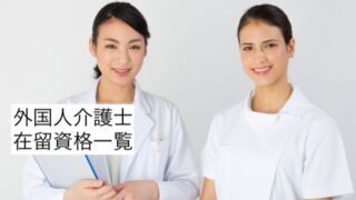 外国人介護士 在留資格一覧